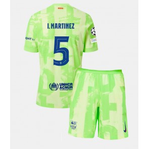 Barcelona Inigo Martinez #5 Dětské Alternativní dres komplet 2024-25 Krátký Rukáv (+ trenýrky)